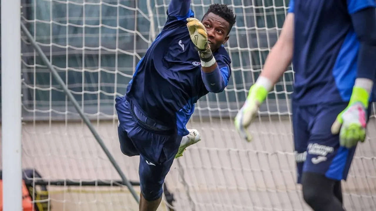 Trabzonspor, Galatasaray maçının hazırlıklarını Mehmet Ali Yılmaz Tesisleri'nde sürdürdü