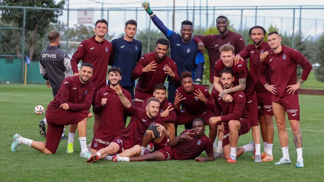 Trabzonspor, Kayserispor maçı hazırlıklarını Mehmet Ali Yılmaz Tesisleri'nde sürdürdü