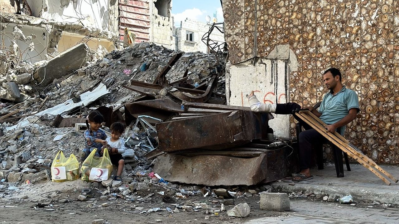 Türk Kızılay Gazze'de gıda yardımlarını sürdürüyor