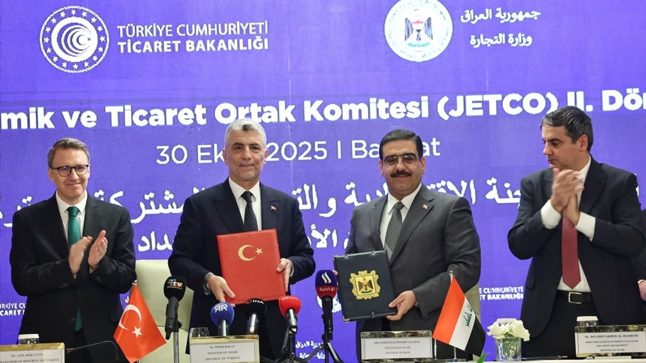 Türkiye ile Irak, JETCO 2. Dönem Protokolü'nü Bağdat'ta İmzaladı