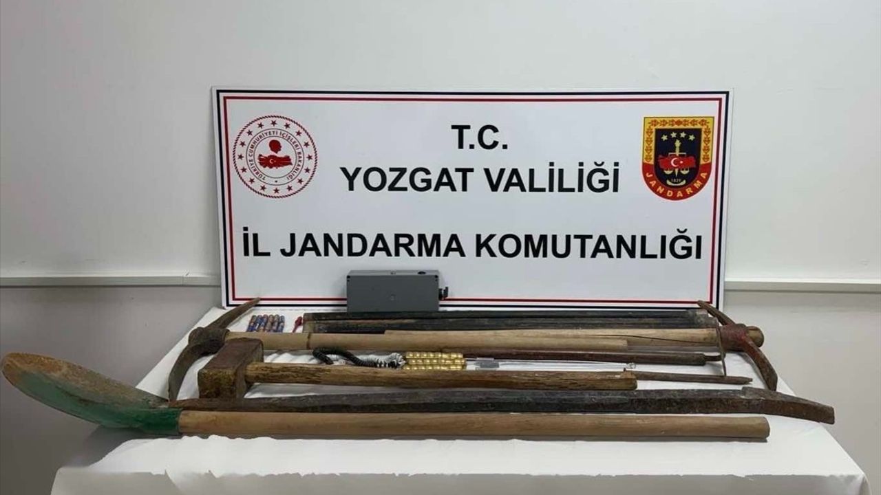 Yozgat Çekerek'te izinsiz kazı: 5 şüpheli gözaltına alındı