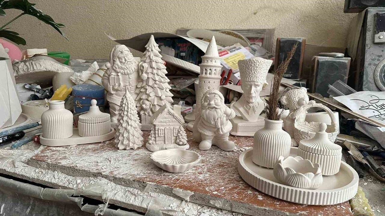 36 Yıllık Tutku: Muratlı'da Alçı Biblo Sanatını Yaşatan Necmettin Balcan