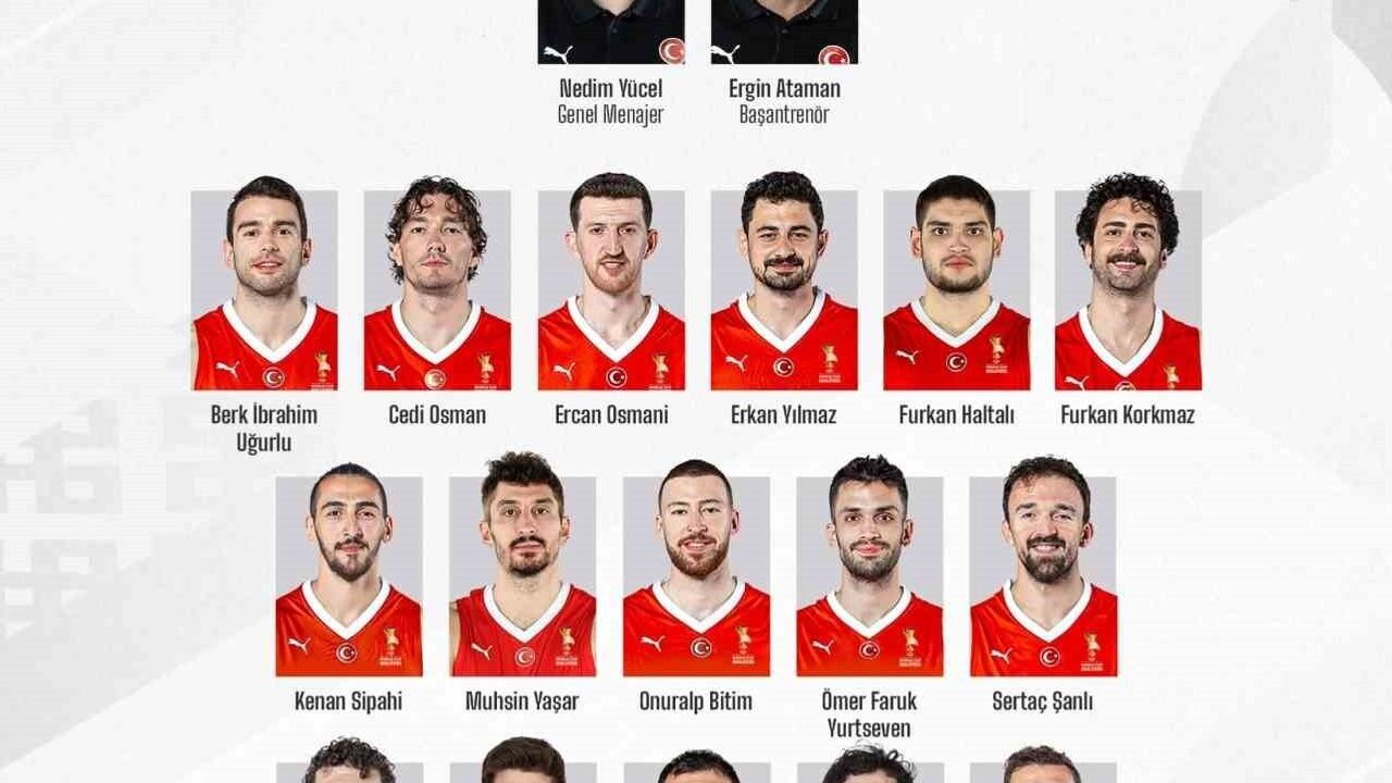 A Milli Erkek Basketbol Takımı'nın FIBA 2027 Dünya Kupası Elemeleri aday kadrosu açıklandı
