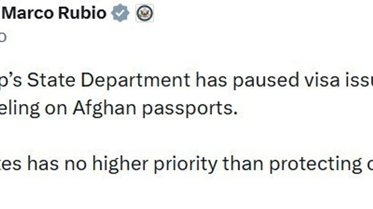 ABD, Afganistan pasaportu taşıyan kişilere vize verilmesini durdurdu