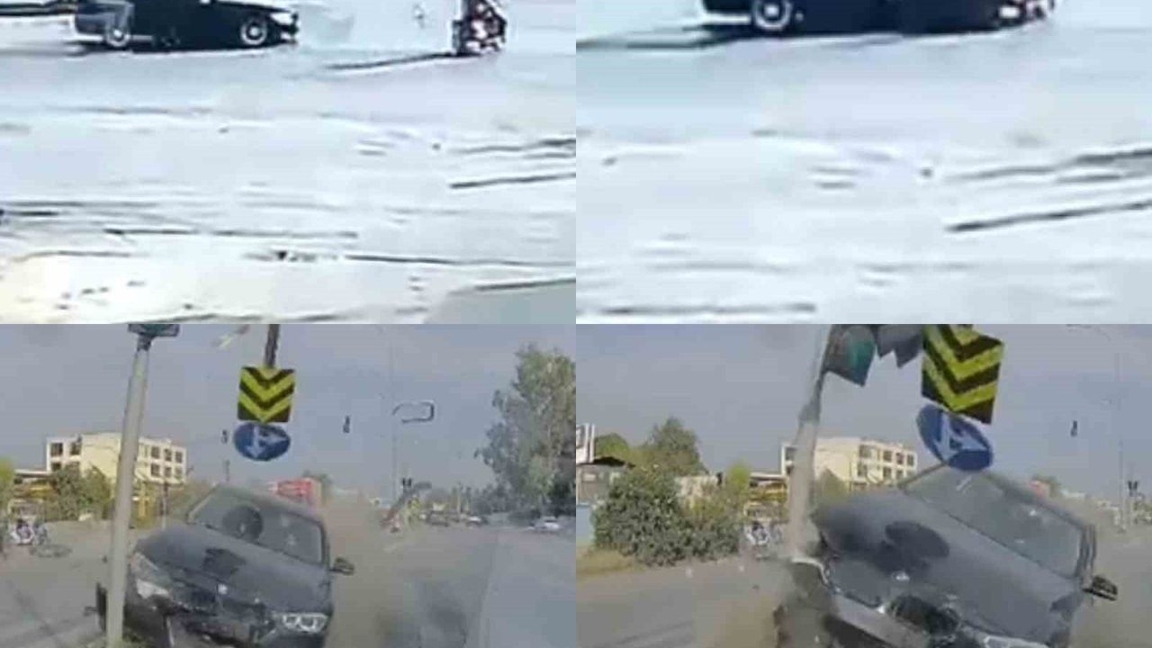 Adana'da kırmızı ışık ihlali: Otomobil motosiklete çarptı, sürücü ağır yaralandı