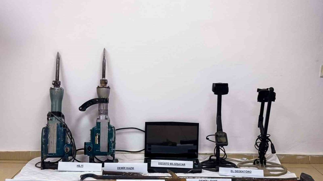 Adıyaman'da kaçak kazı operasyonu: 3 gözaltı