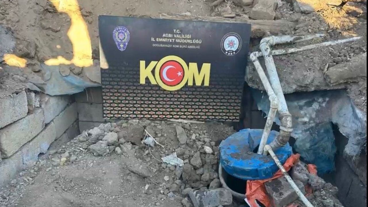 Ağrı'da Bahçeye Gömülü Tankta 3 bin 562 Litre Kaçak Motorin Ele Geçirildi