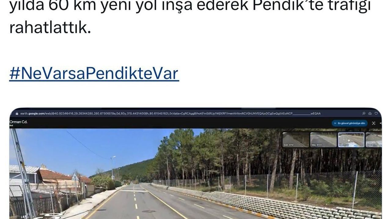 Ahmet Cin'den Mansur Yavaş'a yanıt: Pendik'te 6 buçuk yılda 60 kilometre yeni yol trafiği rahatlattı