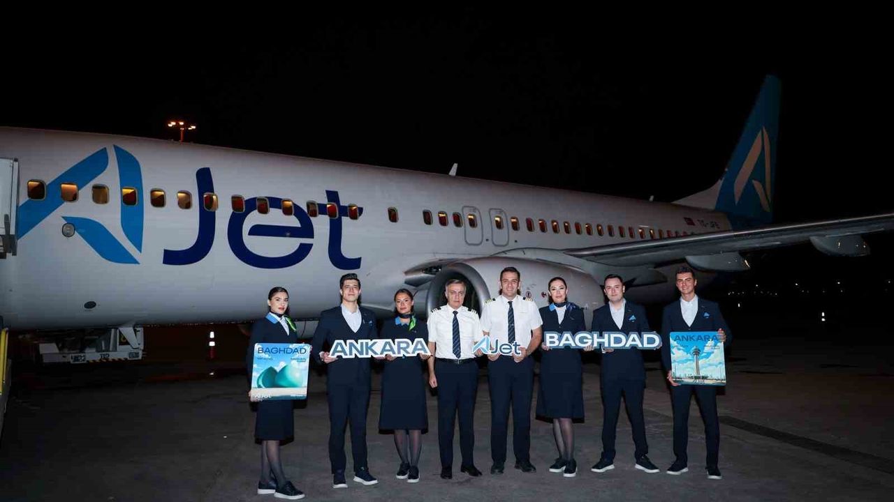AJet, 3 Kasım 2025'te Ankara–Bağdat hattını açtı: Haftada üç sefer