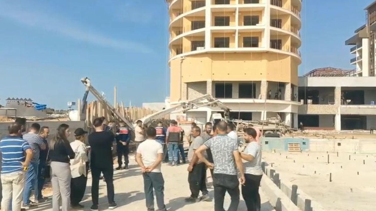 Alanya'da otel inşaatında beton mikseri kazası: 1 işçi hayatını kaybetti