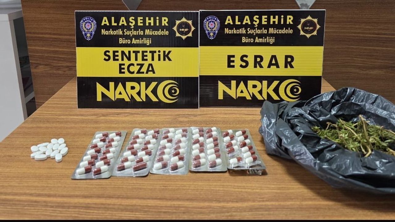 Alaşehir'de sentetik ecza operasyonu: 1 kişi tutuklandı