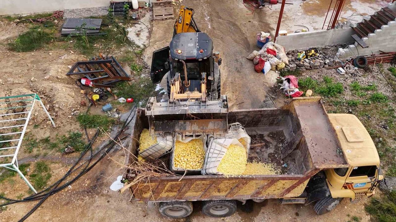 Antalya Aksu'da sağlıksız koşullarda patates dilimleyen işletme mühürlendi