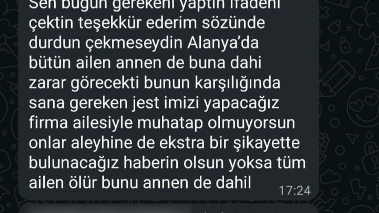 Antalya'da cinayet davasında katılan şikayetini geri çekti; duruşma öncesi ve sonrası tehdit iddiası