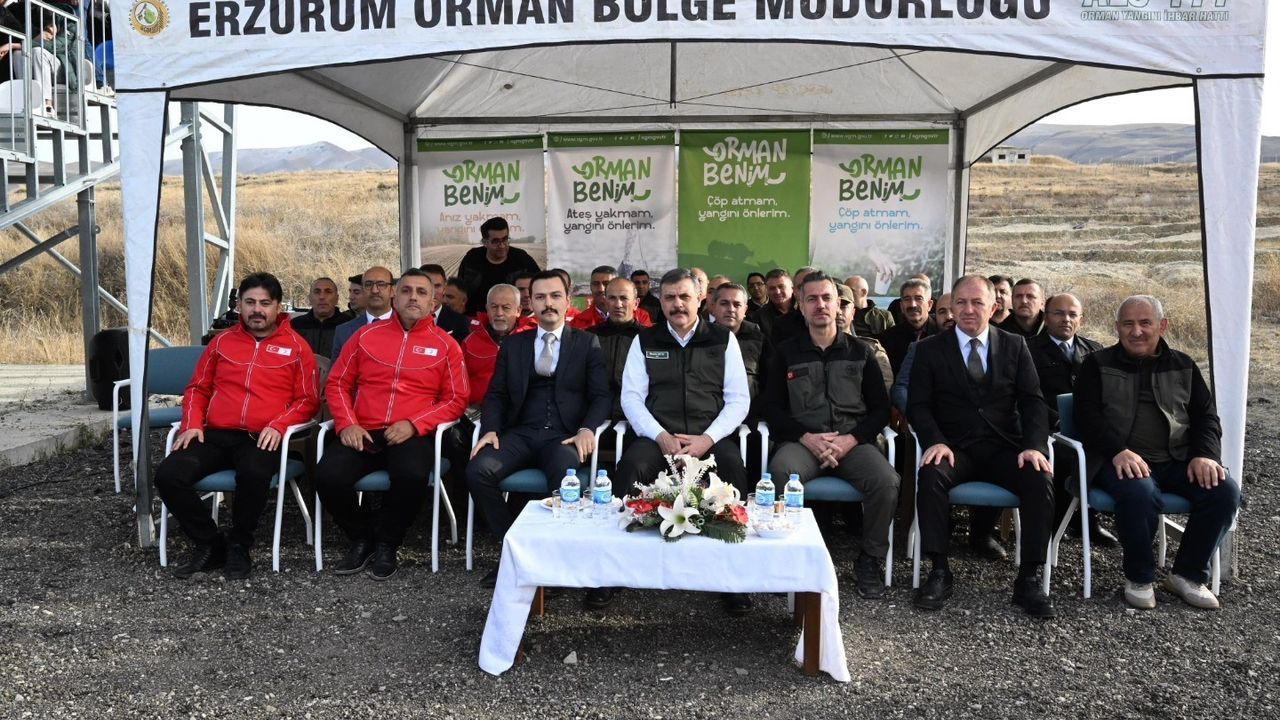 Aşkale Kandilli'de 'Hastaya Kan, Ormana Can' protokolü kapsamında 32 bin 500 fidan dikildi