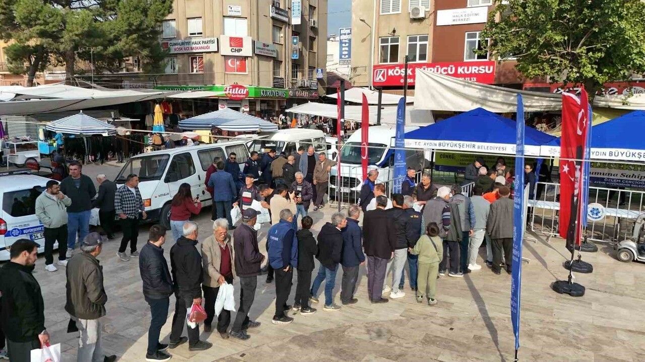 Aydın Büyükşehir, Köşk’te Ata Tohumu Kışlık Fidelerini Vatandaşlara Dağıttı