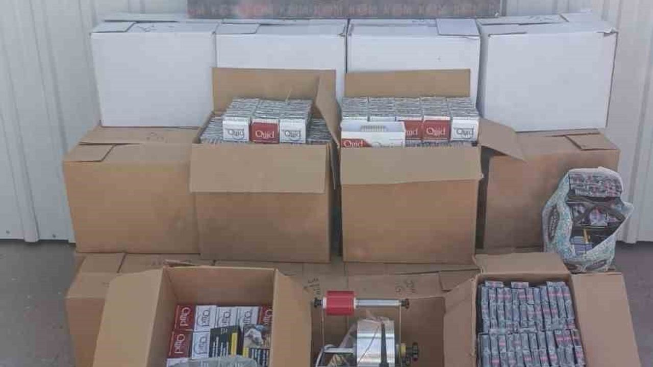 Aydın Efeler'de 260 bin doldurulmuş makaron ele geçirildi