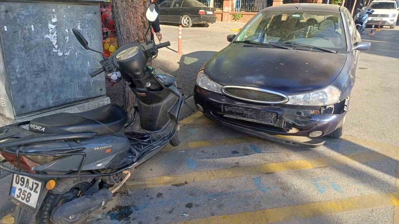 Aydın Efeler'de Otomobil ve Motosiklet Çarpıştı: 1 Yaralı