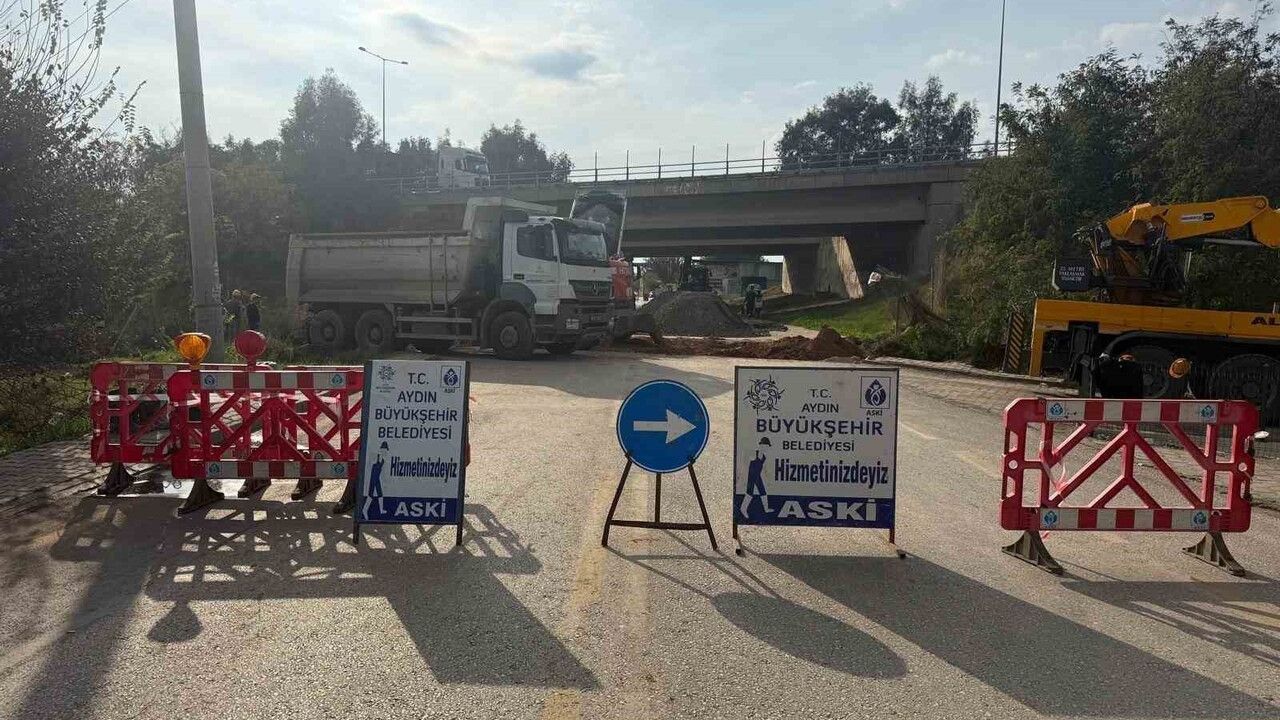 Aydın Zeybek Mahallesi'nde yağmur suyu hattı ve menfez imalatı tamamlandı