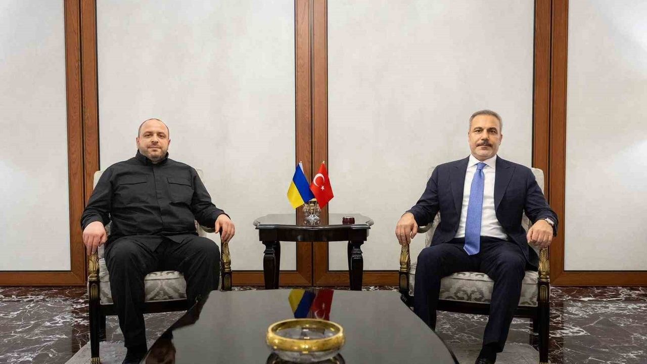 Bakan Fidan, Ukrayna NSDC Sekreteri Rüstem Umerov ile Ankara'da görüştü