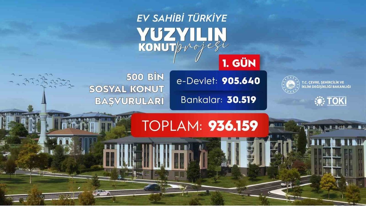 Bakan Kurum: Yüzyılın Konut Projesi'ne ilk günde 936 bin 159 başvuru