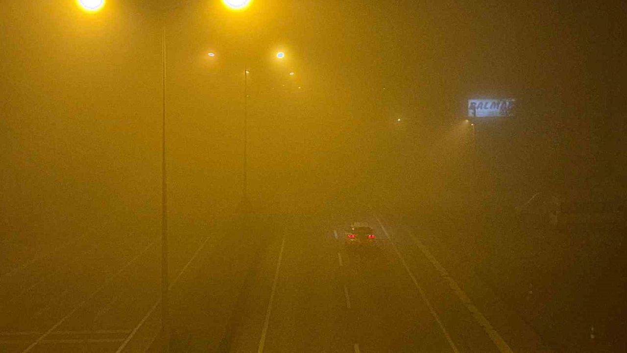 Bartın'da gece başlayan yoğun sis ulaşımı etkiledi
