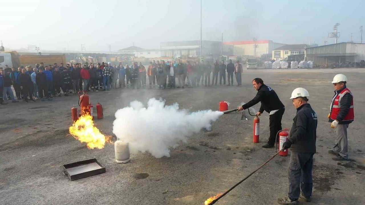 Başiskele Belediyesi'nden Yangında Farkındalık Eğitimi ve Tatbikatı