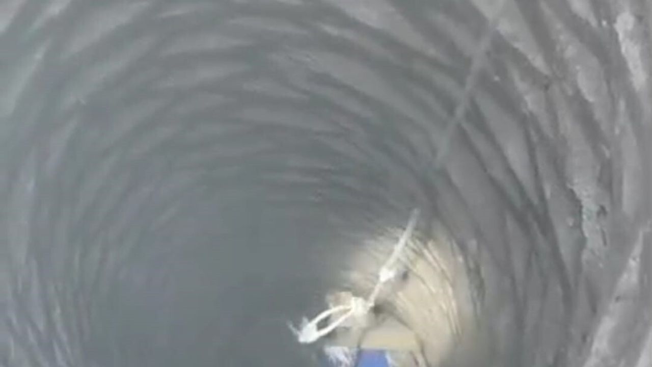 Batman'da itfaiye 20 metrelik eski su kuyusuna düşen horozu kurtardı