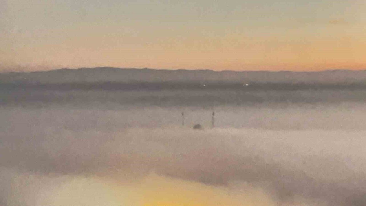 Batman'da Sis ve Gün Batımı Kartpostallık Manzaralar Yarattı