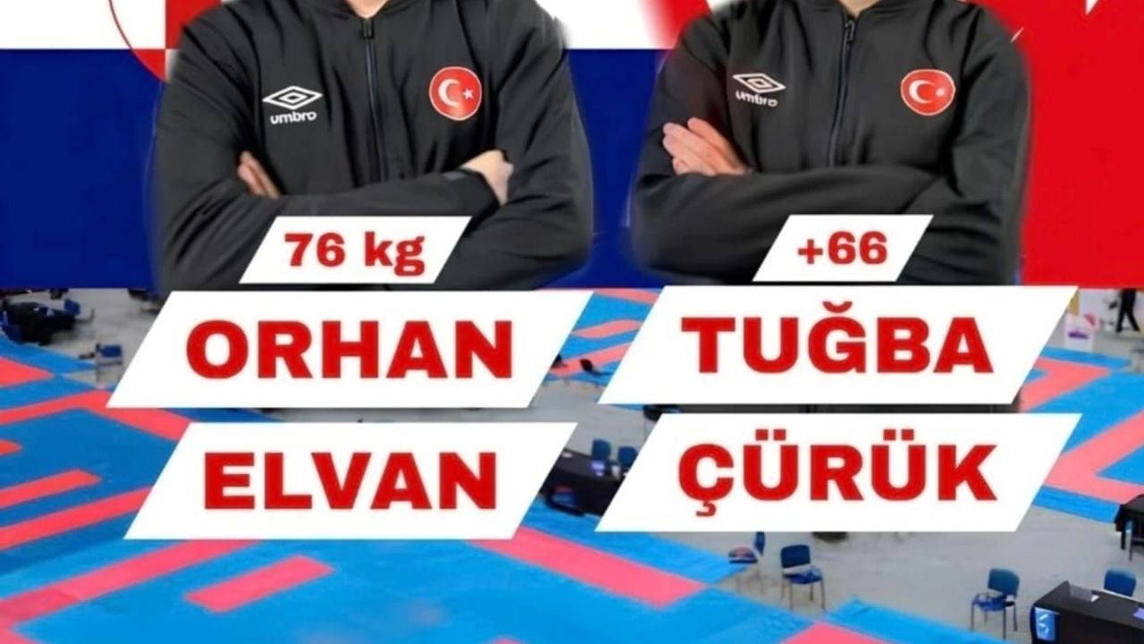 Bilecikli karateciler Orhan Elvan ve Tuğba Çürük Milli Takıma seçildi