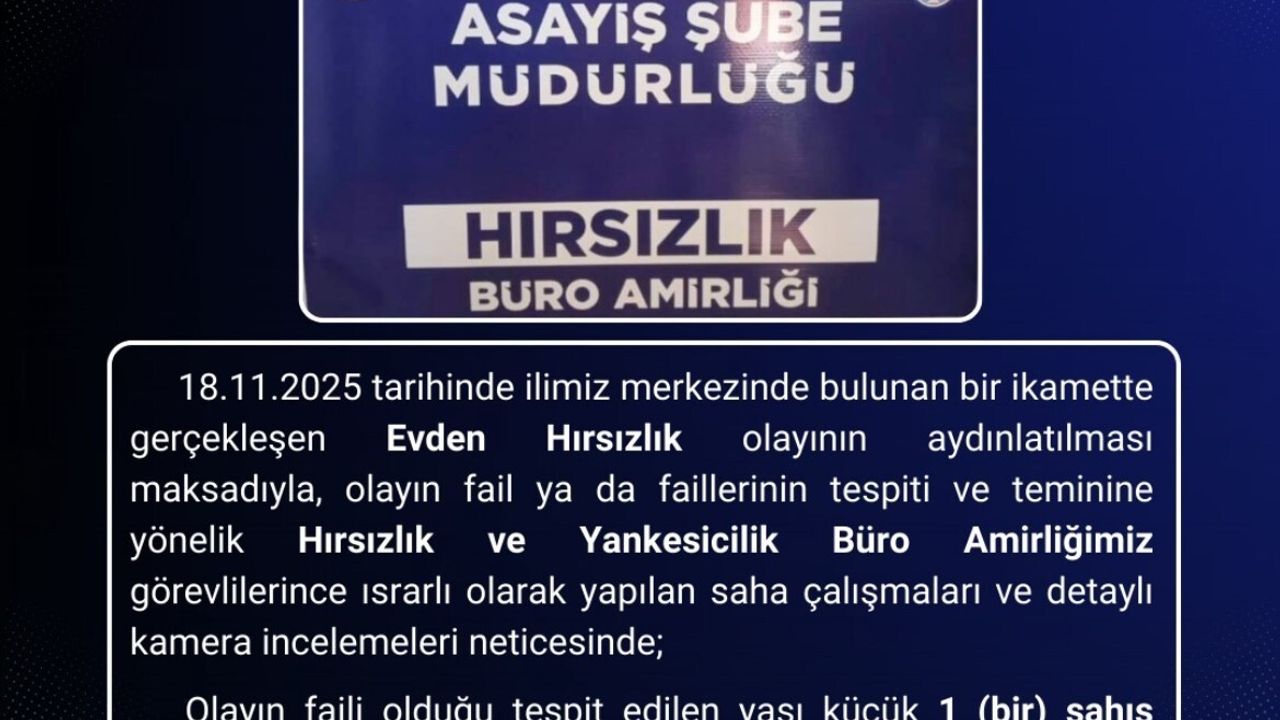 Bingöl'de evden hırsızlık şüphelisi yakalandı ve tutuklandı