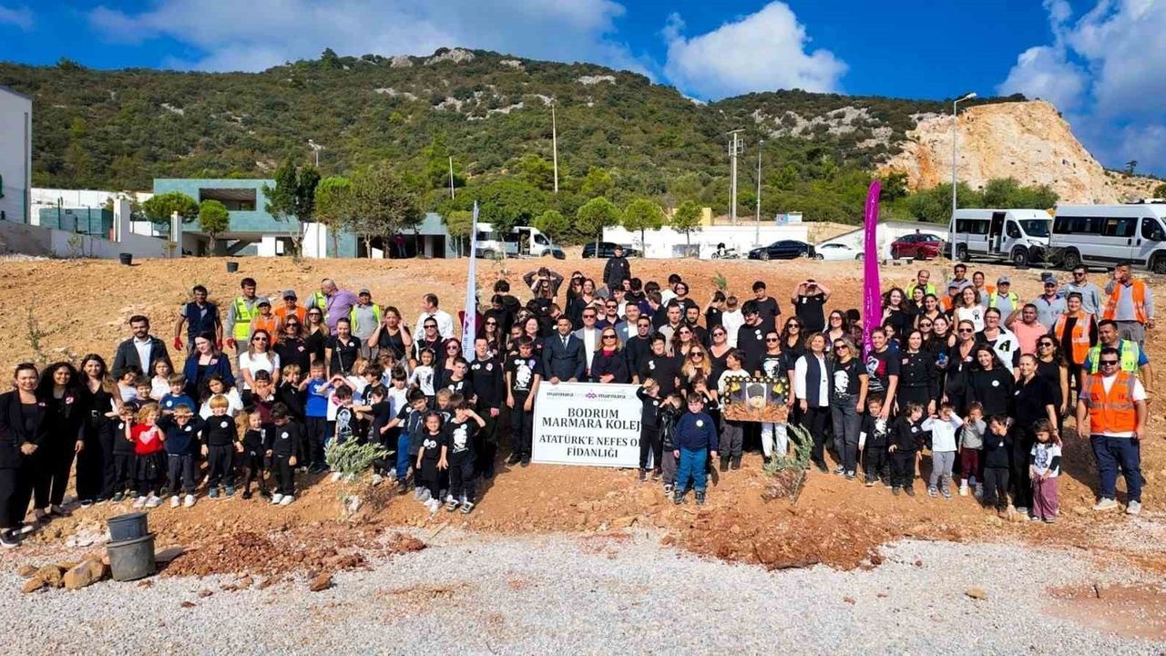 Bodrum Belediyesi çocukları doğayla buluşturdu: Akyarlar ve Konacık'ta fidan dikimi