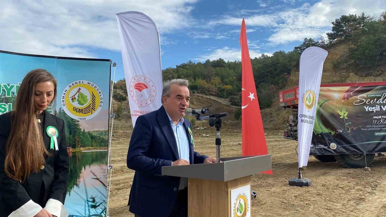 Bozüyük'te 11 Kasım Milli Ağaçlandırma Günü'nde Akpınar'da 1.000 Fidan Toprakla Buluştu