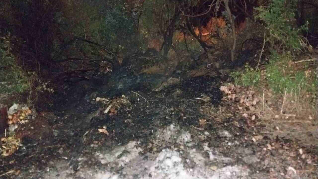 Bucak'ta Taşyayla'da gece çıkan arazi yangını söndürüldü