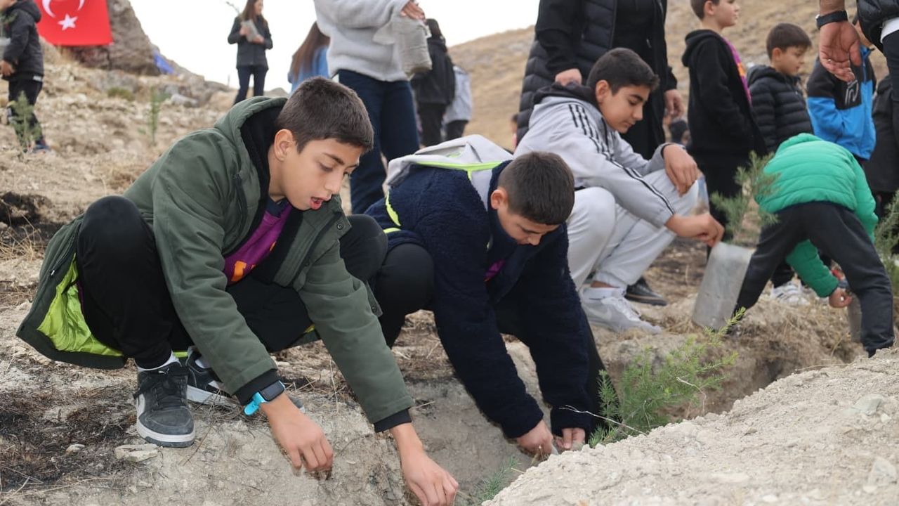 Bünyan'da 11 Kasım Milli Ağaçlandırma Günü: Fidanlar Pınarbaşı Mesire Alanı'nda Toprakla Buluştu