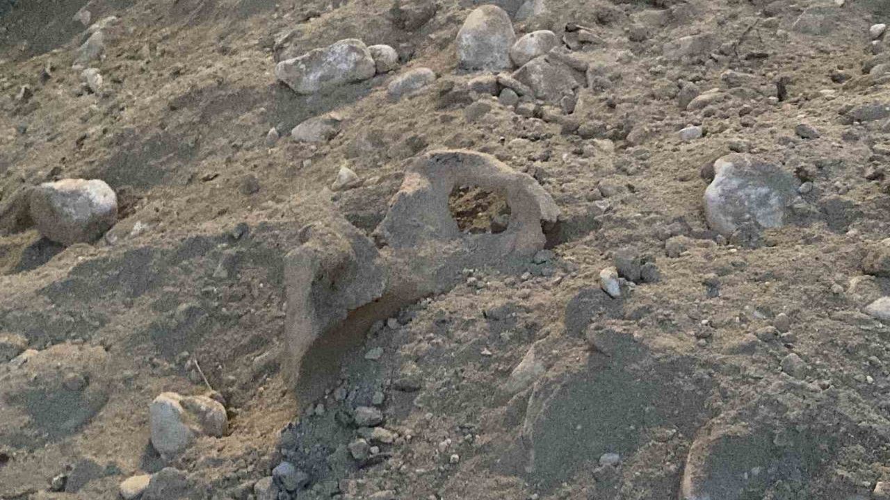 Burdur'da belediye kazısında insan kemikleri bulundu