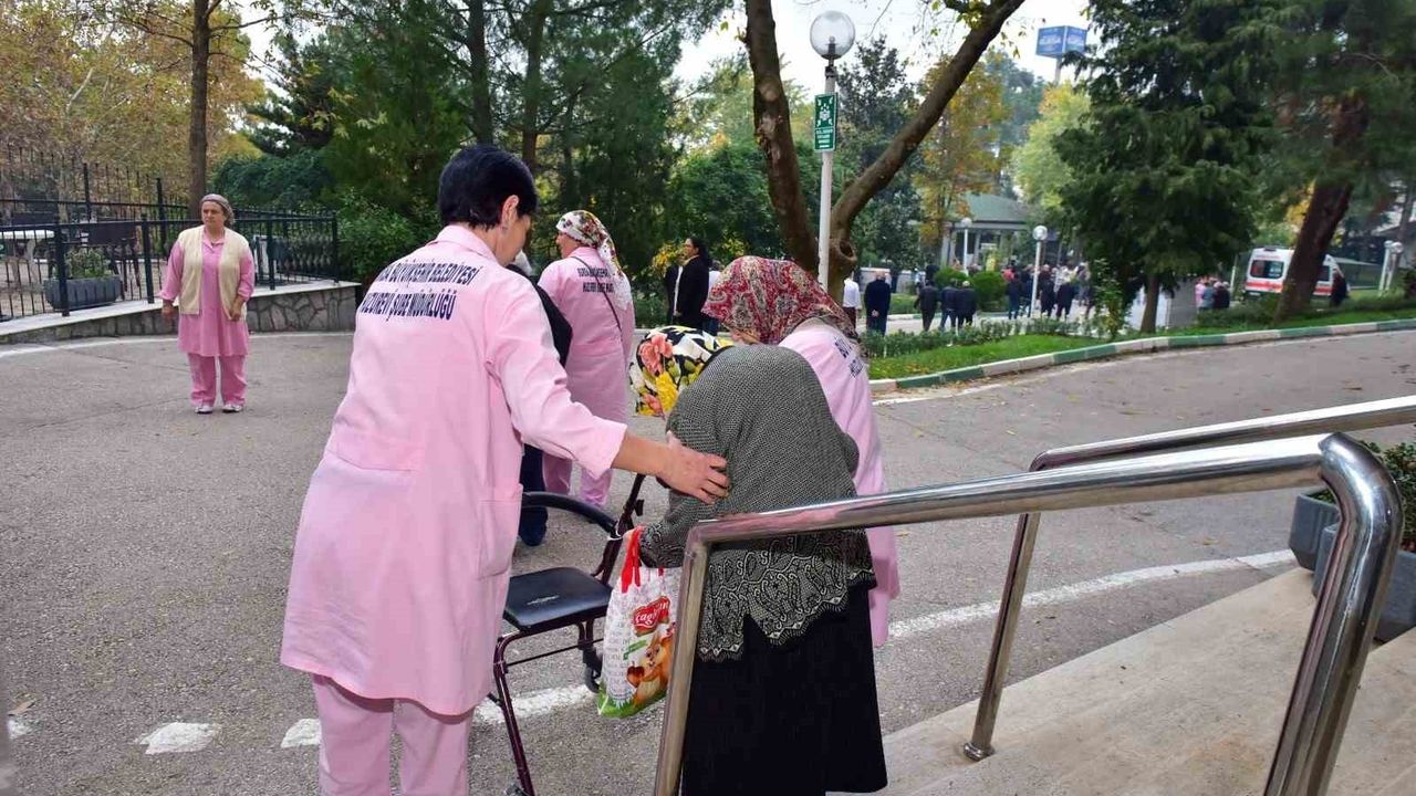 Bursa'da Dörtçelik Huzurevi'nde deprem ve yangın tatbikatı