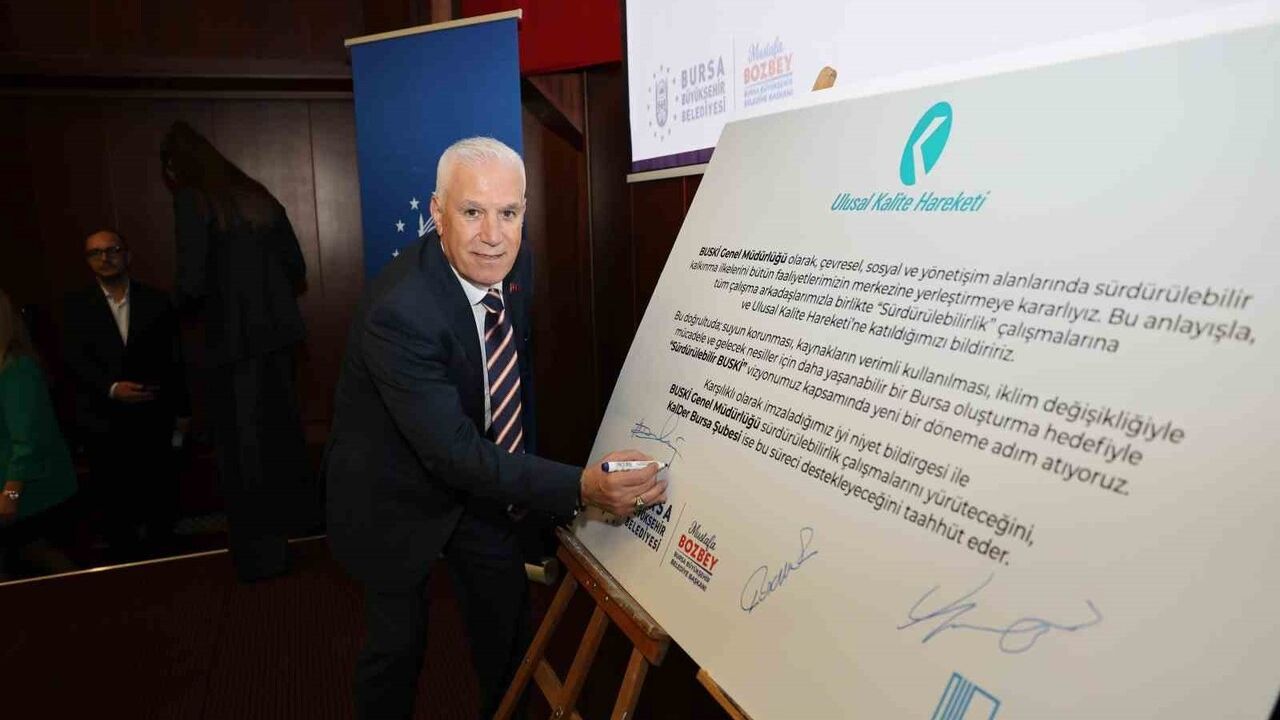 BUSKİ, EFQM Mükemmellik Modeliyle Kurumsal Sürdürülebilirlik İçin İyi Niyet Beyannamesi İmzaladı