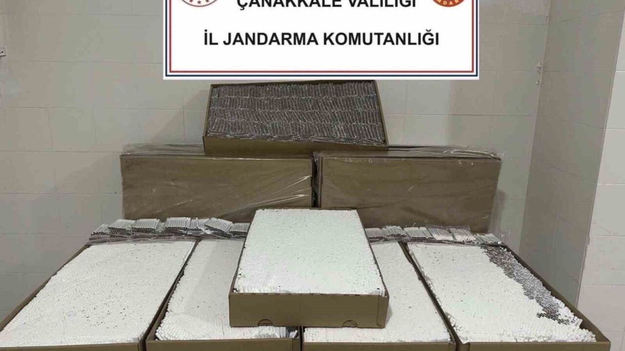 Çanakkale’de Kaçakçılık Operasyonu: 120 Bin Dolu Makaron Ele Geçirildi