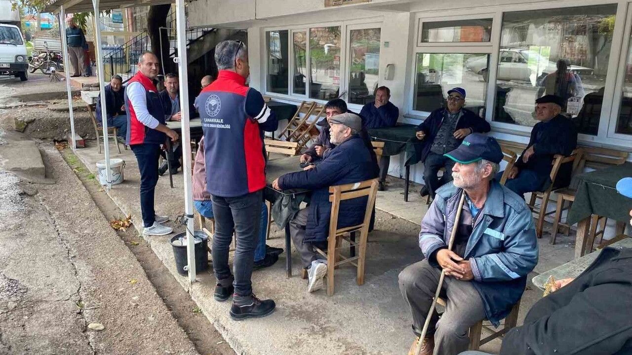 Çanakkale’de Yağışlara Karşı Saha Tespit Çalışmaları Sürüyor