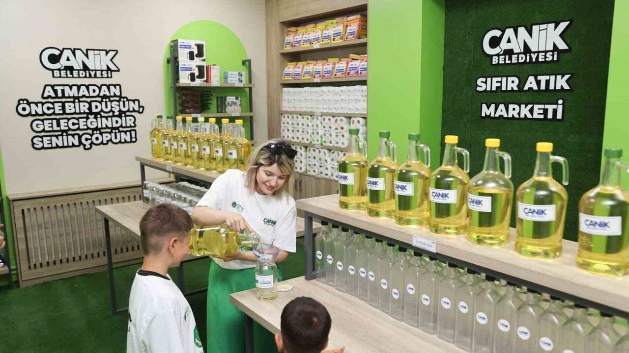 Canik Sıfır Atık Marketi ile geri dönüşümden aile ekonomisine destek
