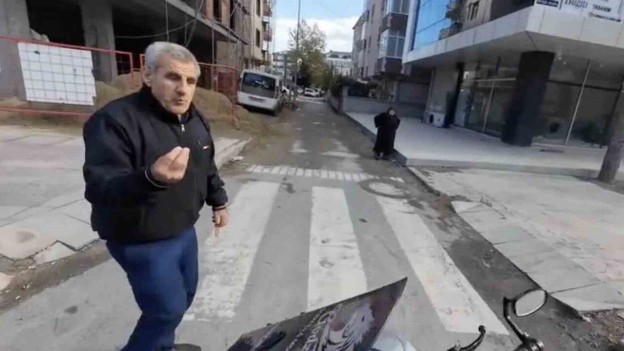 Çerkezköy'de yaya geçidinde nazik yol verme anı viral oldu; motosiklet sürücüsü anlattı