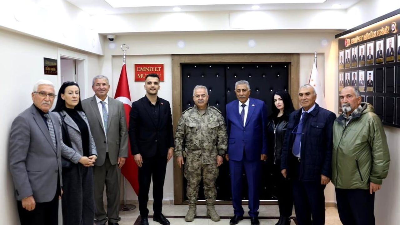 CHP Iğdır İl Başkanı Nizamettin Ada, Emniyet Müdürü Niyazi Turgay’ı ziyaret etti