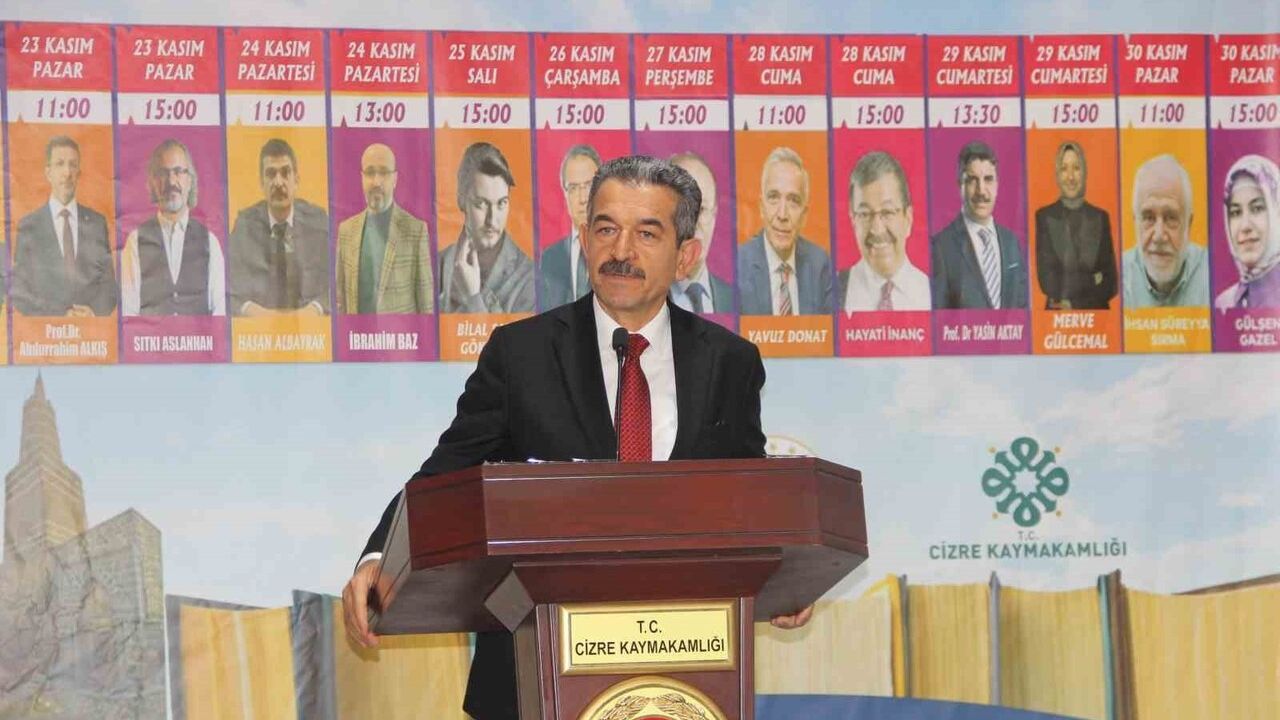 Cizre Kitap Fuarı "Cezeri’nin İzinde, Kardeşlik Ruhuyla Türkiye Yüzyılı" temasıyla açıldı