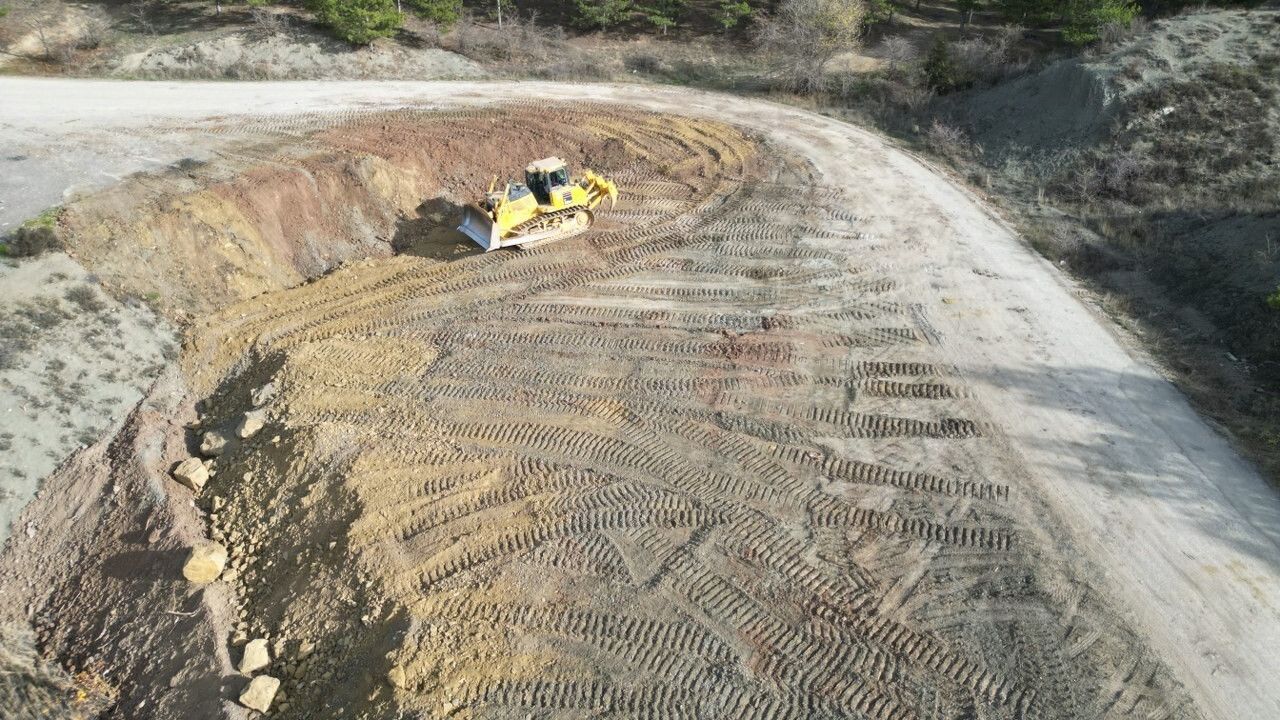 Çomar Barajı'nda 2. etap yol genişletme çalışmaları başladı