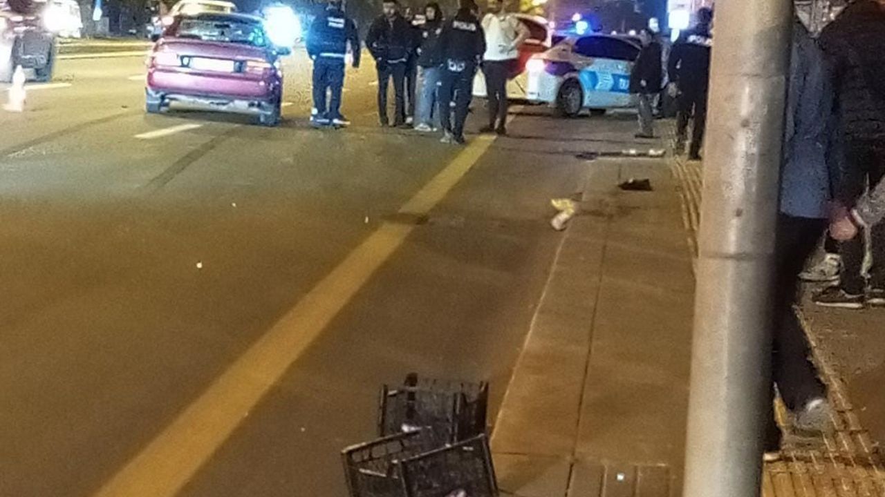 Çubuk'ta karşıdan karşıya geçen yaya otomobilin çarpması sonucu yaralandı