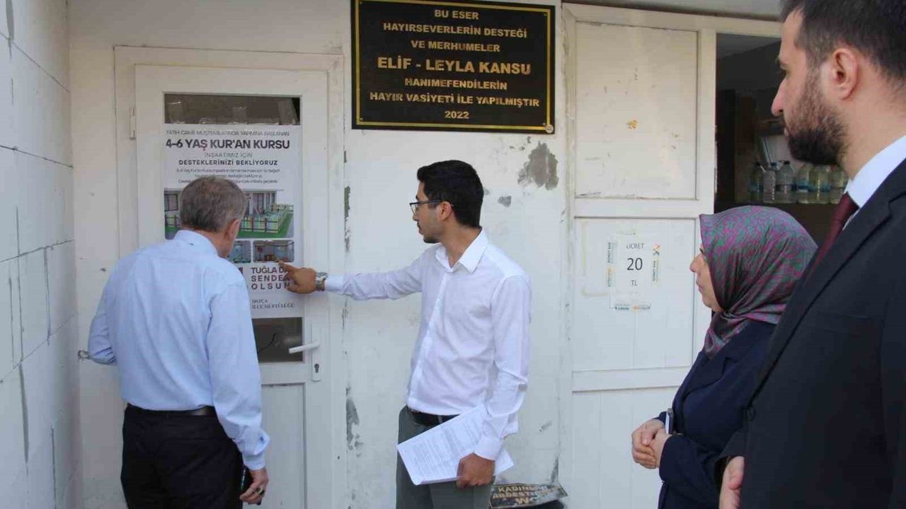 Datça’da ilk 4-6 Yaş Kur’an Kursu inşaatı yerinde incelendi