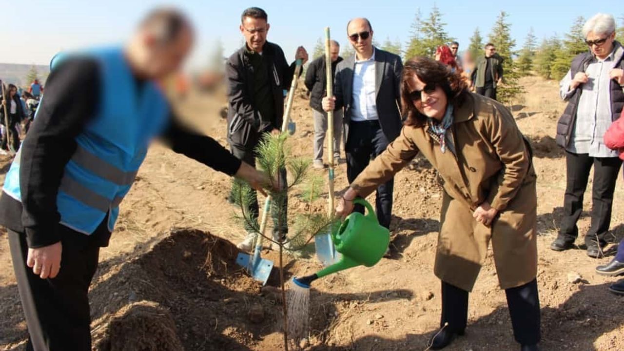 Denetimli Serbestlik Yükümlüleri 11 Kasım Milli Ağaçlandırma Günü'nde Atatürk Orman Çiftliği'nde Fidan Dikti
