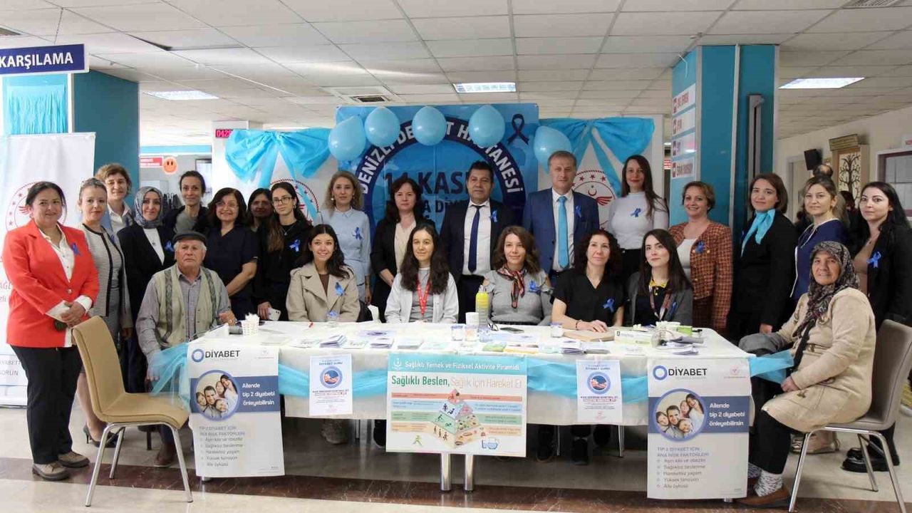Denizli'de mavi balonlarla diyabet farkındalığı: Eğitimler ve ücretsiz tarama etkinlikleri