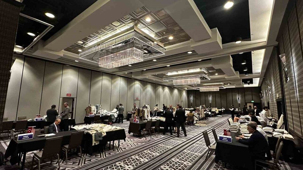 Denizli ev tekstili heyeti Los Angeles'ta ABD pazarında iş bağlantıları kuruyor