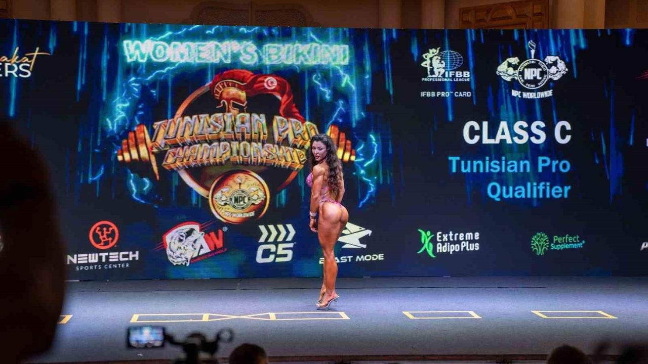 Denizlili Buse Ercan, Tunisian Pro Qualifier'da IFBB Pro Card kazandı